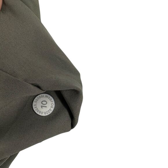 Lululemon On The Fly Cropped Jogger Pants 10 Sage Green Active Workout #h - Picture 6 of 9